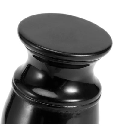 Lyrlody Roof Hair Bearing Brush - Travel Beard Brush for Gentle Shaving | Professional Men's Beard Brush with Black Handle - Buy Online on GoSupps.com