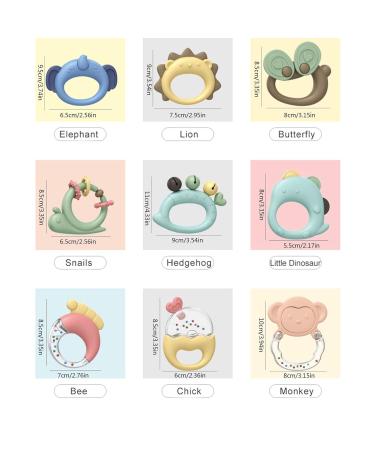 Baby Rattling Bite Ring | Infant Gripping & Rotating Rattler Toy | Sensory Music Toy for Early Development | Perfect Newborn Birthday Gift | 13-Piece Storage Box Set - Buy Online on GoSupps.com