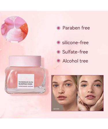 KOAHDE Overnight Face Mask for Smooth Skin Anti-Aging Overnight Face Mask with AHA Anti-Aging Hydrating Facial Mask Watermelon Overnight Face Masks Skincare Watermelon Sleeping Mask Glow Anti Redness - Buy Online on GoSupps.com
