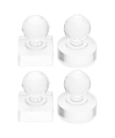 4 Moules Fards Paupi res R utilisables Outils de Maquillage des Yeux en Plastique Transparent Kit 4 Pi ces Tampons Carr s 9 Cases et Ronds 27 Mm Accessoire
