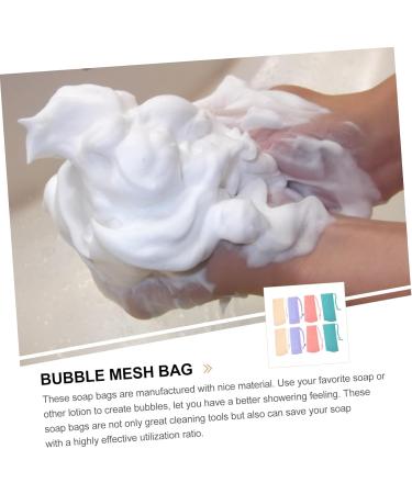 DOITOOL Shampoo 8pcs Face Facial Soap Holder Soap Bar Bag Soap Net Travel Cleasing Milk Storage Shampoo Bar Bag - Buy Online on GoSupps.com