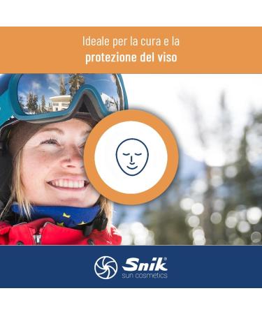 Snik FIRST CLASS CREAM COMBI 2in1 | Professional Face Sun Cream + Lip Lipstick | Mountain Skiing Extreme Sports | Organic with Carotene | SPF 50 High Protection UVA + UVB | Tube 15 ml - Buy Online on GoSupps.com