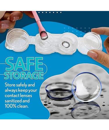 Soft Contact Lenses Remover Tool | Multifunctional Lens Tweezers & Suction Cup Spoon - Perfect Gift for New Users (Yellow - Buy Online on GoSupps.com