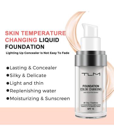 TLM Concealer Cover Cream - Flawless Colour Changing Foundation Makeup for Warm Skin Tone (3 Pcs) - Buy Online on GoSupps.com