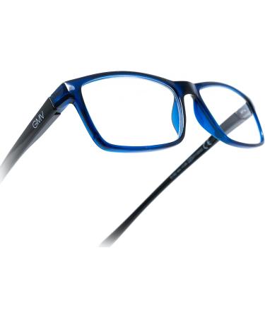 Gian Marco Venturi Unisex Verona Reading Glasses - Stylish Blue Frame (M) | International Shipping Available - Buy Online on GoSupps.com
