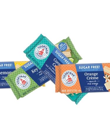 Voortman Bakery Sugar Free Wafers Variety Pack - Coconut Creme, Key Lime, Lemon & Orange Creme (4 Pack) - Buy Online on GoSupps.com
