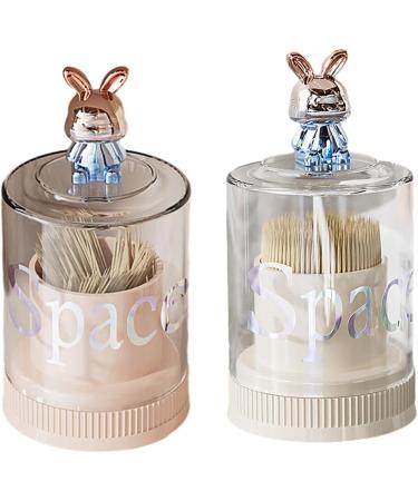 Buy Luofeng Cute Rabbits Cotton Pad Holder & Lipstick Organizer | Ideal Storage Box for Cosmetics Jewelry & Makeup - International Shipping Available - Buy Online on GoSupps.com