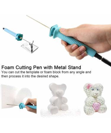Electric Foam Cutter Pen 10CM - Hot Wire Styrofoam Cutting Tool with Stand - 18W Hot Knife for Arts & Crafts - Buy Online on GoSupps.com