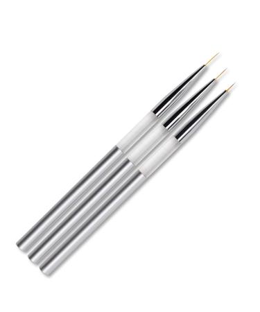 3 Pcs Sets Nail Art Brush Tool Kit Drawing Line Pens Professional Nails Pen Designer