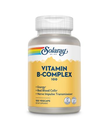Solaray B-Complex 100 with Aloe Vera 100 VegCaps