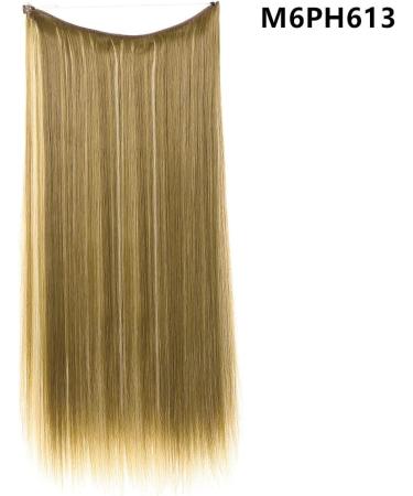 Natural wig piece one piece long straight hair high temperature silk fish line hair extension piece chenghuax (Color : M6PH613 Size : 18) - Buy Online on GoSupps.com