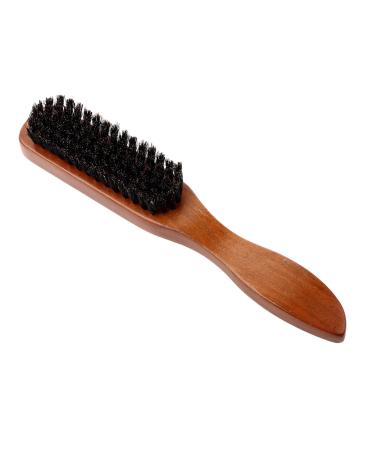 Semme wild boar bristle brush professional shave beard brush wild boar bristle bristle brush facial massage cleaning brush mustache cleaning ridge for barber salon home use