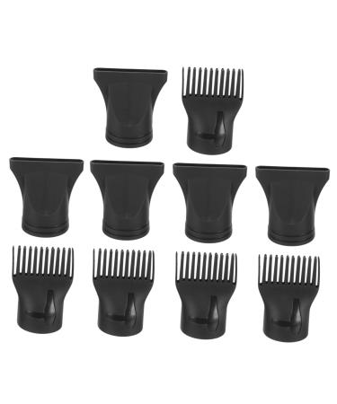 SEWACC 10pcs Hair Styling Tips Hair Dryer Nozzles and Combs Blow Dryer Comb Diffuser Flat Nylon