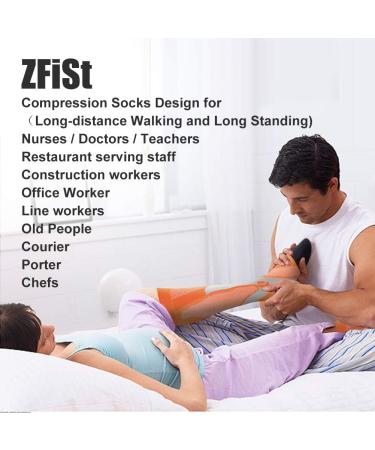 ZFiSt 2/5 Compression Sock 20-30mmHg XX-Large - Nurse Sock for Edema & Varicose - 5 Color Options - Buy Online on GoSupps.com