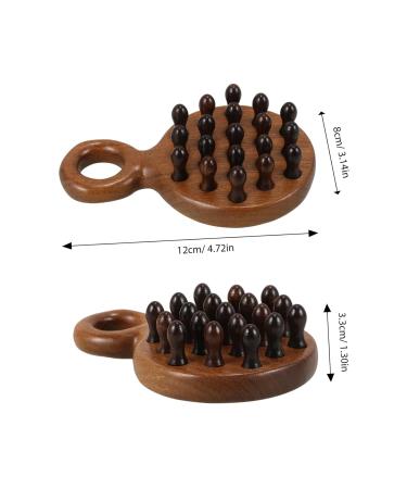 Foytoki Wooden Comb for Curly Hair - Degenerate Ridge Scalp Massager 12x8.3cm - Ideal for Hair and Scalp Health - Buy Online on GoSupps.com