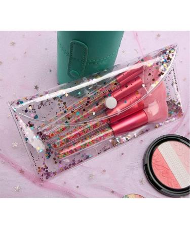 5 Pc Portable Makeup Brushes Set with Storage Bag | Professional Eyebrow Eyeshadow & Foundation Brushes for Daily Use | International Shipping Available - Buy Online on GoSupps.com