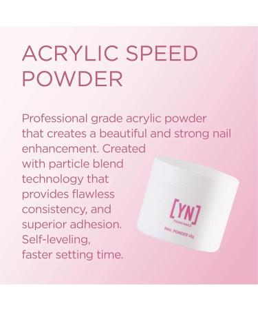 Young Nails Speed Acrylic Powder - Flawless Consistency, Superior Adhesion - Clear 45g - Buy Online on GoSupps.com