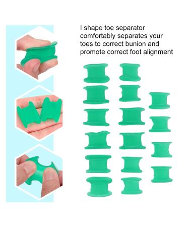 Green Toe Separator & Spacer for Overlapping Toes - Unisex Pain Relief - Buy Online on GoSupps.com