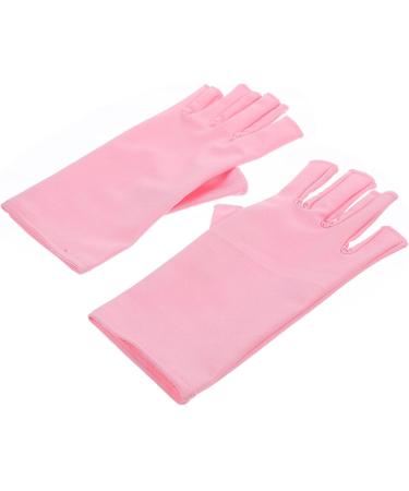 POPETPOP 5 Pairs Nail Gloves Manicure Gloves Nail Uv Protection Gloves for Women Nail Art Gloves Uv Shield Gloves Uv Shield Mittens Pink Moisturizing Nail Polish Spandex - Buy Online on GoSupps.com