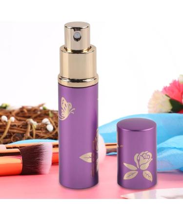 Oceanside Portable Perfume Bottle - 10ml Aluminum Atomizer Spray Bottle (Purple) | Travel-Friendly Cosmetic Accessory  - Buy Online on GoSupps.com