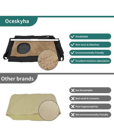 Oceskyha Cat Window Perch Hammock with Free Fleece Blanket - Extra Large & Sturdy Cat Bed for Indoor Resting - Space Saving Double-layer Flannel Design - Buy Online on GoSupps.com