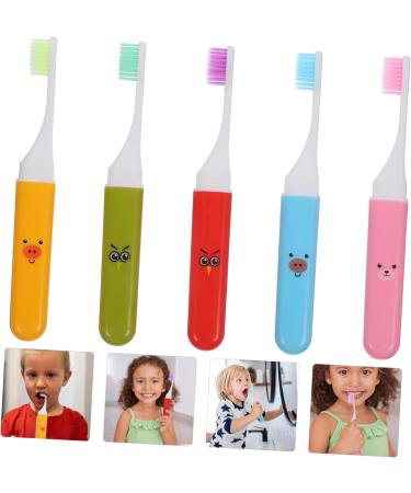 Ultechnovo 5-St Foldable Toothbrush - Portable Travel & Camping Toothbrush for Daily Use | Easy Clean Mouth Accessory - Buy Online on GoSupps.com