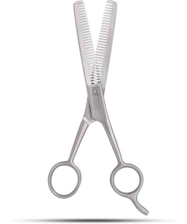 Professional 6.2 inch Hair Thinning Scissor with Hook - Double Sided Sharp Teeth for Barber Texturing - Men, Women, Kids - Buy Online on GoSupps.com