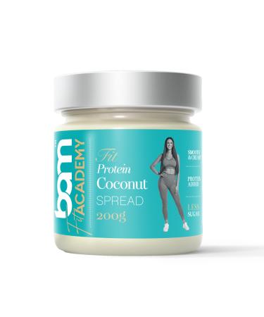 BAM Protein Spread, Palm Oil Free, 18% Gluten Free Protein Cream, 200g (Coconut Protein)