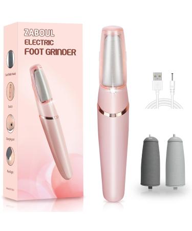 Smooth Pedicure Wand Electric Foot Callus Remover Rechargeable Pedicure Tool Callus Remover for Feet Electronic Foot File Feet Care for Removes Dry Hard & Dead Skin Ideal Gift (Pink) Pink 1