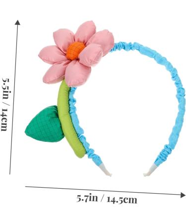 DOITOOL Sunflower Hair Accessories Flower Sunflower Yellow Necklace Hair Decorations Hair Gems for Women Floral Headband for Women Plastic Girl Child Flower Head Pink Wedding - Buy Online on GoSupps.com