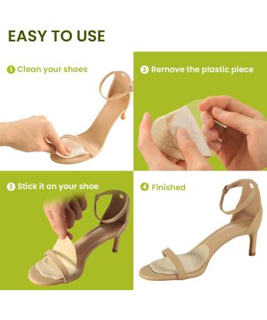 Buy Bukihome Metatarsal Pads for Women - 6 Pairs Ball of Foot Cushions & Heel Inserts for Pain Relief - Clear & Beige Large - Buy Online on GoSupps.com