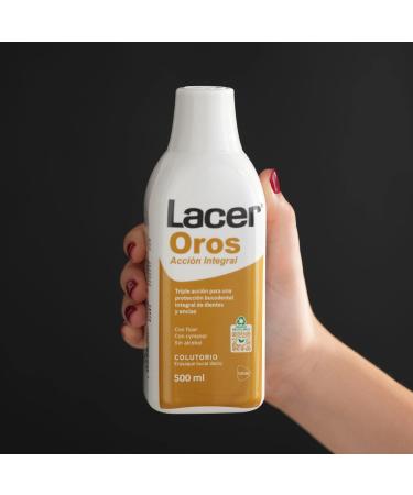 Lacer Gold Mouthwash 500 ml - Advanced Oral Care for Fresh Breath | International Shipping Available - Buy Online on GoSupps.com