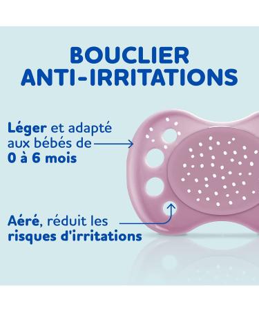 Set of 3 Anatomical Pacifiers for 0-6 Months - BPA-Free Day & Night Pink Motif | International Shipping Available - Buy Online on GoSupps.com