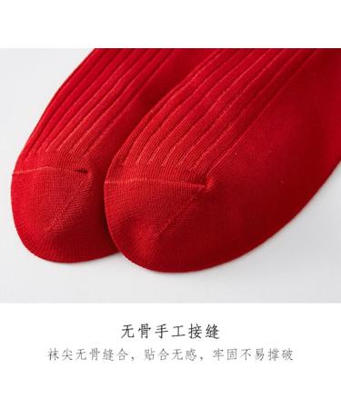 Chinese New Year Women's Red Embroidered Cotton Sports Socks - Comfortable & Sweat-Absorbent (Size 34-39) - Perfect New Year's Gift - Buy Online on GoSupps.com
