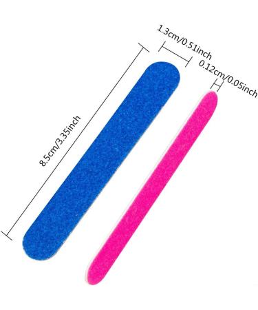 200 Professional Nail Files (180/240 Grit) - Disposable Double-Sided Manicure Tools & Nail Buffers for Healthy Nails - Buy Online on GoSupps.com