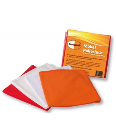 Furniture polishing cloth pack of 4 for all surfaces washable at 60 C