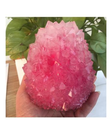 Natural Crystal Rough Very Beautiful Rose-Colored Quartz Crystal Cluster specimens Stones 900-1000g