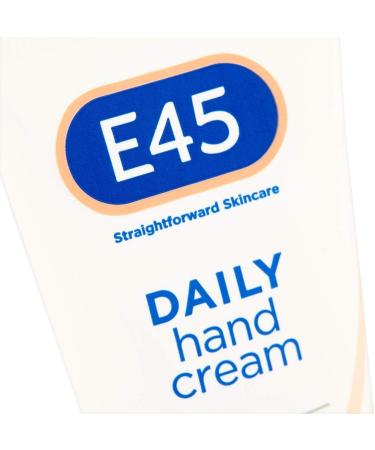 E45 Daily Hand Cream 50 ml E45 Hand Cream for Very Dry Hands - Hand Moisturiser for Dry Skin and Sensitive Skin - Non-Greasy Hand Repair Cream for Soft and Supple Hands - Fast Absorption Formula - Buy Online on GoSupps.com
