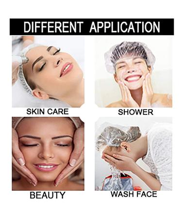 Disposable Shower Cap 100 Pcs - Waterproof Clear Bath Hair Caps for Women - Multi-Purpose Elastic Spa Cap for Home, Hotel, Salon - Buy Online on GoSupps.com