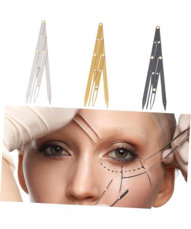 POPETPOP 3pcs Eyebrow Scale Makeup Tools Makeup Measuring Tool Eyebrow Measurement Tool Caliper Eyebrow Shape 1 count (Pack of 1) Blackx3pcs - Buy Online on GoSupps.com