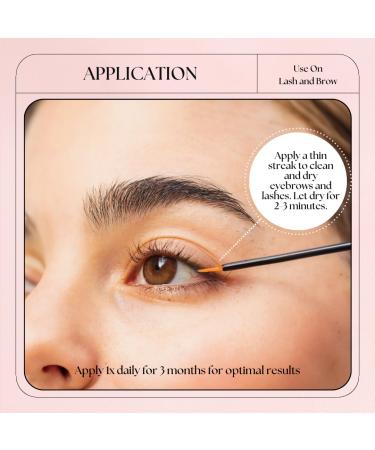 Organic Lash Growth Serum | Thicker Longer Eyelashes & Eyebrows | Biotin Peptides & Panthenol | Natural Cruelty-Free | USA | Lash & Brow Boost - Buy Online on GoSupps.com