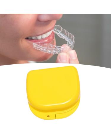 Buy Verdant Touch Mouth Protection Container - Professional Retainer Case & Portable Denture Tank in Yellow | International Shipping Available - Buy Online on GoSupps.com