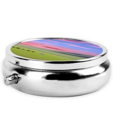 Prairie Horse Riding Portable Metal Pill Box - Mini 3-Compartment Design for Travel Perfect for Small Pills - Black - Buy Online on GoSupps.com