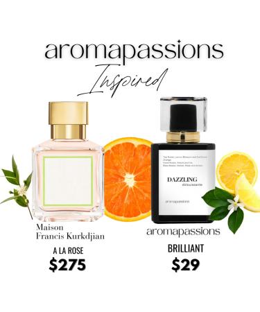 BRILLIANT | Inspired by MFK A LA ROSE | Perfume for Women | Extrait De Parfum | Long Lasting Dupe Clone Essential Oils Fragrance | Perfume De Mujer | (30 ml / 1 Fl Oz) 1 Fl Oz (Pack of 1) - Buy Online on GoSupps.com