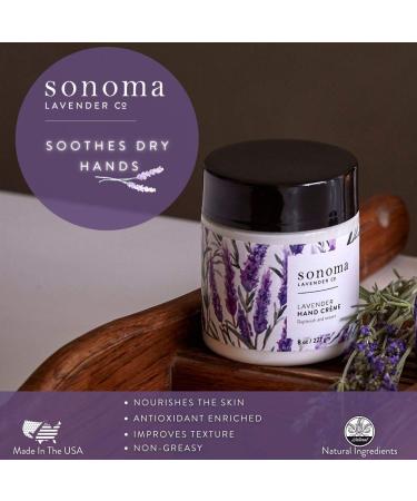 Sonoma Lavender Luxury Hand Cr me - Deep Moisturizing Treatment for Dry Skin - 8 oz - Buy Online on GoSupps.com