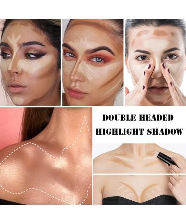 Dual-Ended Highlight Contour Stick Set - Cream Highlight & Bronzer Stick Kit - Buy Online on GoSupps.com