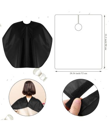 Professional Short Barber Cape - Waterproof Nylon Hair Cutting & Dye Apron for Unisex - Salon Styling & Shampoo Cape (Black - Buy Online on GoSupps.com