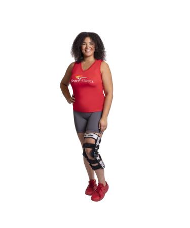 Brace Direct Hinged ACL Ligament ROM Knee Brace for Knee Pain- Immobilizer Support for ACL PCL LCL MCL Meniscus Tears Tendon Repair Arthritis Post Surgical Recovery from XL - Right