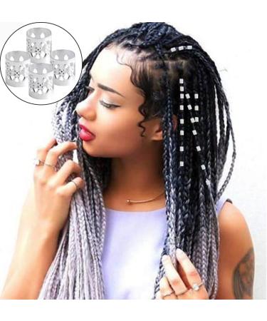Aluminum Dread Locks 30 Pcs Aluminum Dreadlocks Metal Cuffs Dreadlocks Accessories Dreadlocks Woven Hair Accessories Silver - Buy Online on GoSupps.com