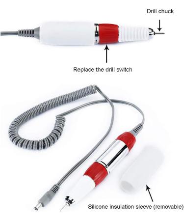 Acrylic Nail Drill Set Bits Manicure Pedicure Kit with Updated Heat Resistant Handpiece Nail Buffer Manicure Pedicure Polishing Tools Pink - Buy Online on GoSupps.com